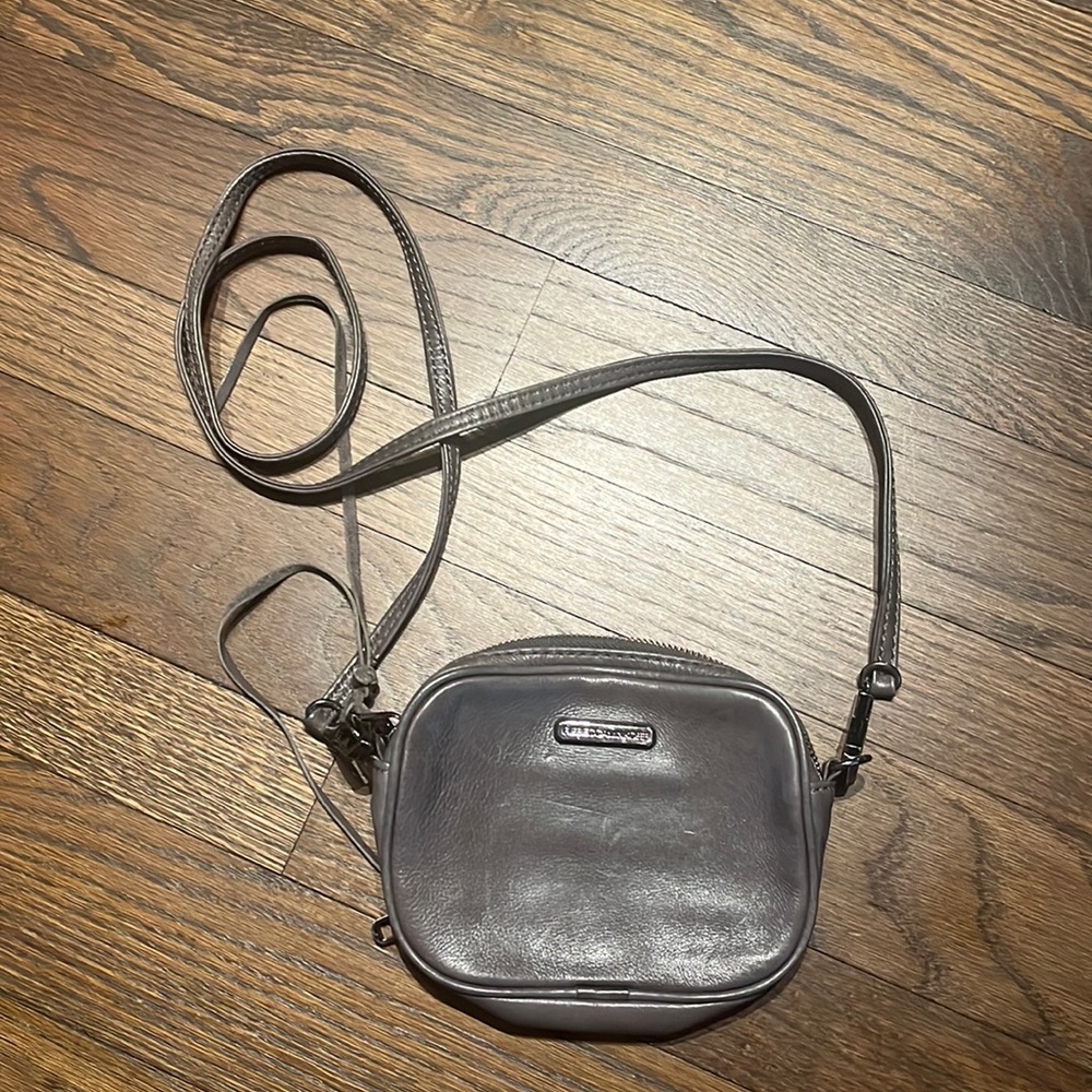 Rebecca Minkoff 5 zip crossbody bag in Gray